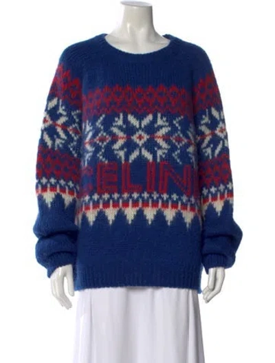 Pre-owned Celine 2022 Wool Sweater In Blue