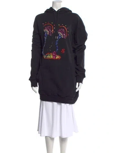 Pre-owned Celine 2022 X Paisley Verse Untitled 2017 Hoodie In Black