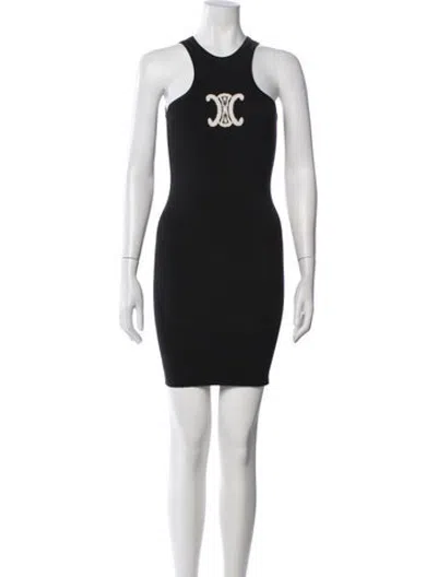 Pre-owned Celine 2022-2023 Mini Dress In Black