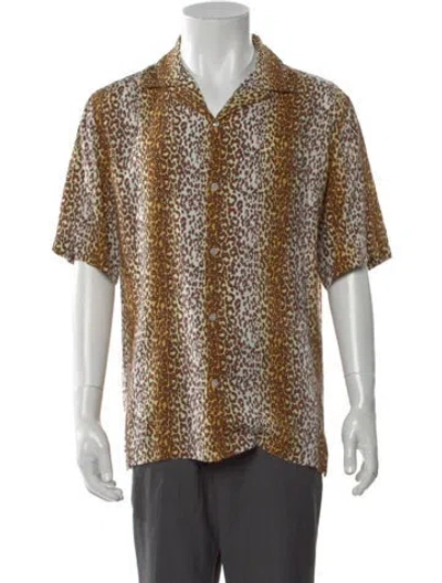 Pre-owned Celine 2023 Animal Print Shirt In Brown