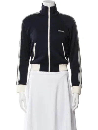 Pre-owned Celine 2023 Bomber Jacket In Blue