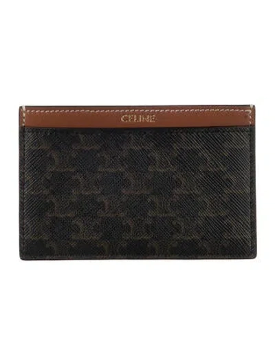 Pre-owned Celine 2023 Card Holder Wallet In Brown