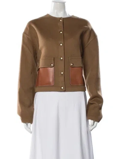 Pre-owned Celine 2023 Cashmere Jacket In Brown