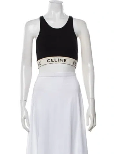 Pre-owned Celine 2023 Crew Neck Sports Bra In White