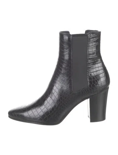 Pre-owned Celine 2023 Embossed Leather Chelsea Boots In Multicolor