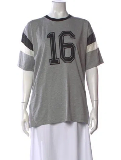 Pre-owned Celine 2023 Graphic Print T-shirt In Gray