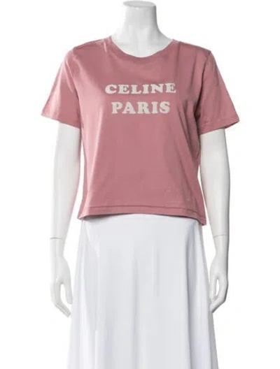 Pre-owned Celine 2023 Graphic Print T-shirt In Pink