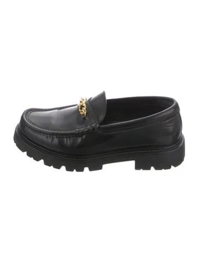 Pre-owned Celine 2023 Leather Loafers In Black
