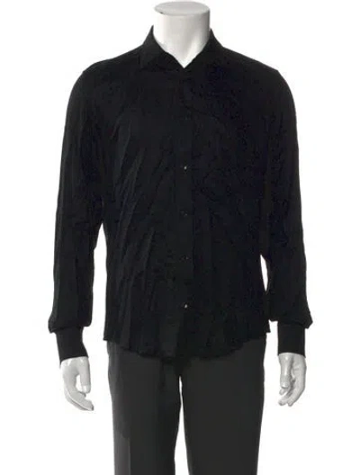 Pre-owned Celine 2023 Long Sleeve Dress Shirt In Black