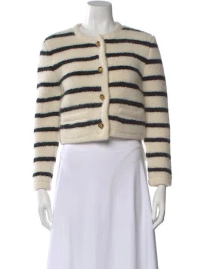 Pre-owned Celine 2023 'marinière' Sweater In White