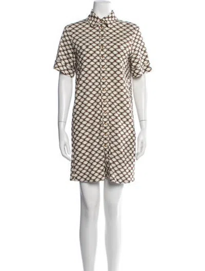 Pre-owned Celine 2023 Mini Dress In Neutrals