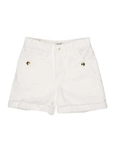 Pre-owned Celine 2023 Mini Shorts In White