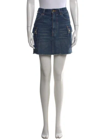 Pre-owned Celine 2023 Mini Skirt In Blue