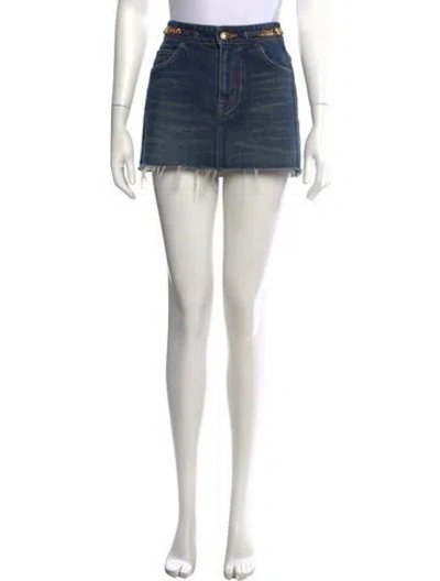 Pre-owned Celine 2023 Mini Skirt In Blue