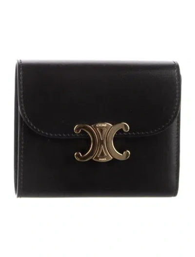 Pre-owned Celine 2023 Small Triomphe Wallet In Multi