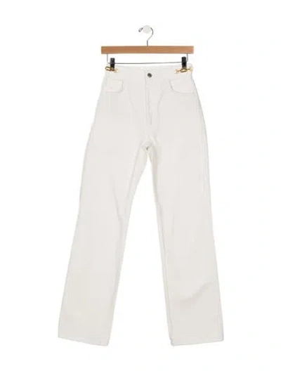 Pre-owned Celine 2023 Straight Leg Jeans W/ Tags In White