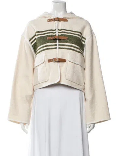 Pre-owned Celine 2023 Striped Jacket In Neutral