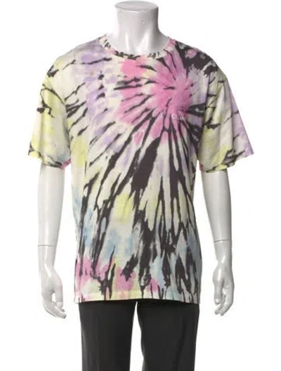 Pre-owned Celine 2023 Tie-dye Print T-shirt In White