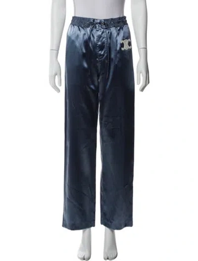 Pre-owned Celine 2023 Wide Leg Pants W/ Tags In Blue