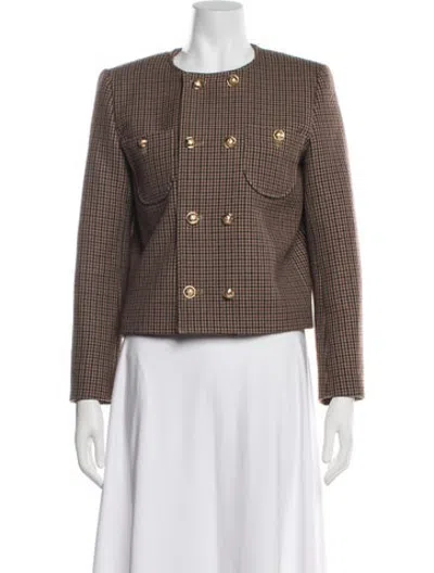 Pre-owned Celine 2023 Wool Blazer In Brown