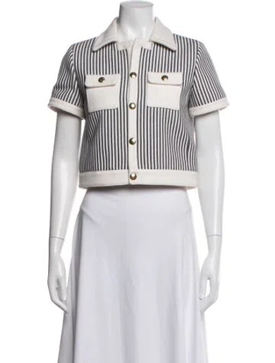 Pre-owned Celine 2023 Wool Jacket In White