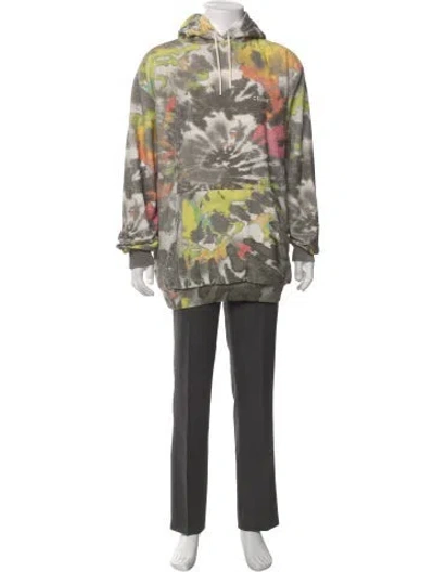 Pre-owned Celine 2024 Graphic Print Hoodie W/ Tags In Gray