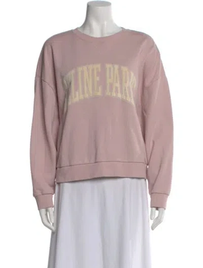 Pre-owned Celine 2024 Graphic Print Sweatshirt In Pink