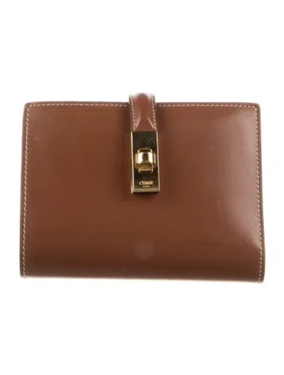Pre-owned Celine 2024 Leather French Purse In Neutral