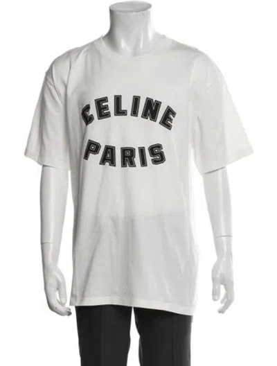 Pre-owned Celine 2024 Loose Fit T-shirt W/ Tags In White