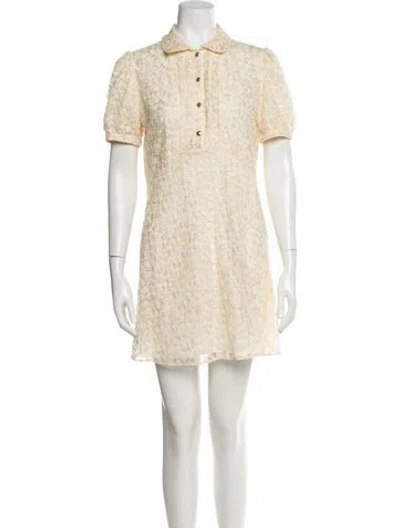 Pre-owned Celine 2024 Mini Dress In Neutral