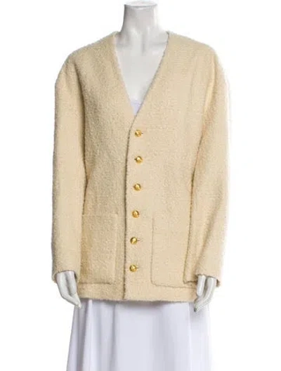 Pre-owned Celine 2024 Oversized Evening Jacket In Neutral