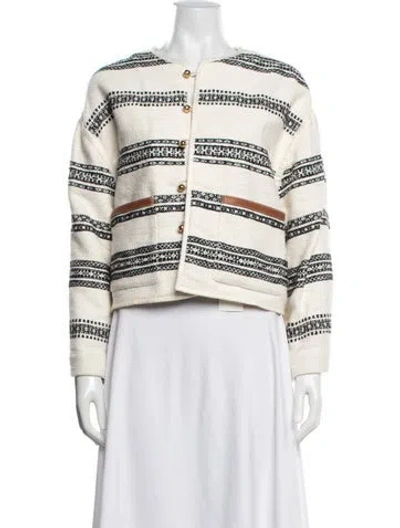 Pre-owned Celine 2024 Patterned Jacket In Neutrals