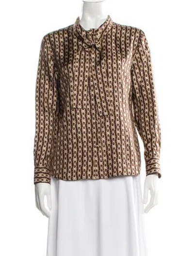 Pre-owned Celine 2024 Silk Top In Multi