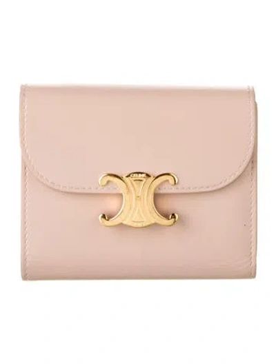 Pre-owned Celine 2024 Small Flap Wallet Compact Wallet In Neutrals