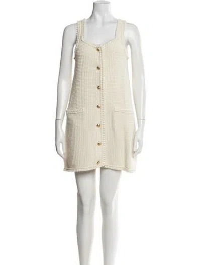 Pre-owned Celine 2024 Square Neckline Sweater In Neutrals