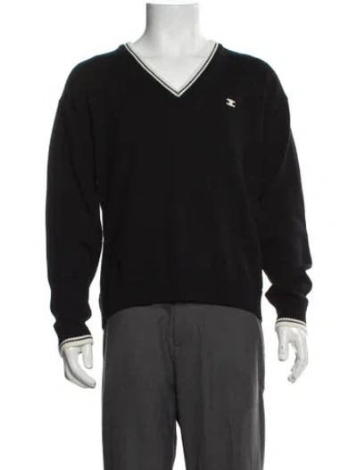 Pre-owned Celine 2024 Triomphe Pullover In Black