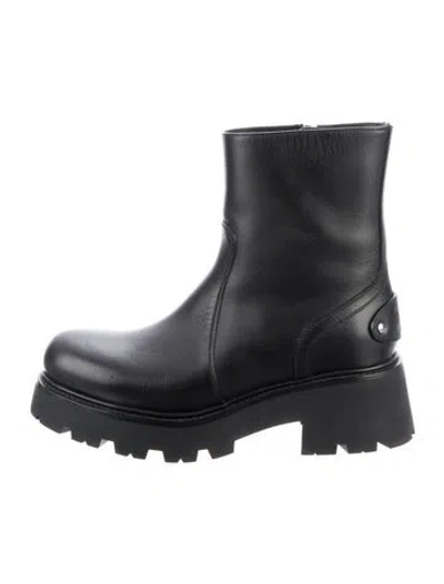 Pre-owned Celine 2024 Triomphe Rangers Combat Boots In Black