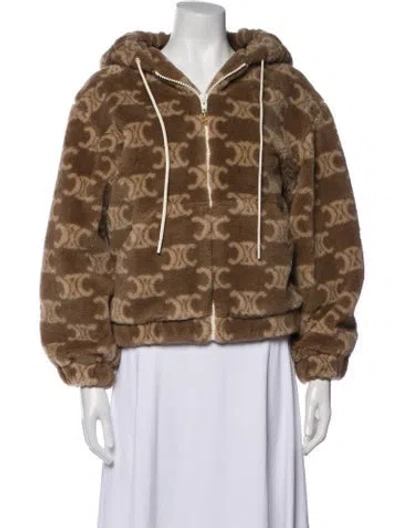 Pre-owned Celine 2024 Virgin Wool Jacket W/ Tags In Brown