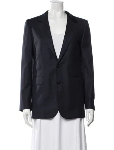 Pre-owned Celine 2024 Wool Blazer In Blue
