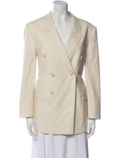 Pre-owned Celine 2024 Wool Blazer In Neutral