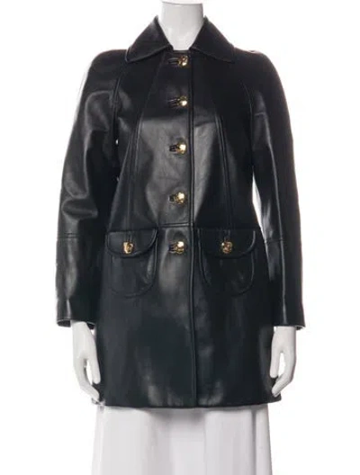 Pre-owned Celine 2025 Claudine Coat In Black