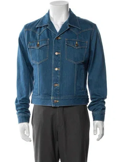 Pre-owned Celine 2025 Denim Jacket W/ Tags In Blue