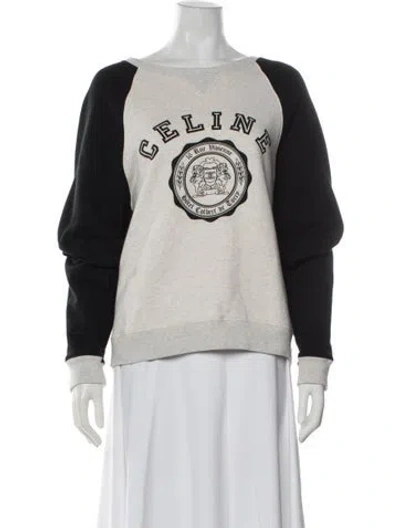 Pre-owned Celine 2025 Graphic Print Sweatshirt