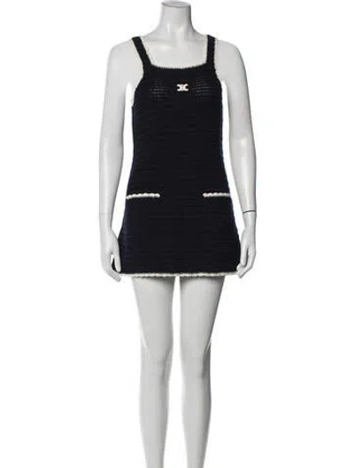 Pre-owned Celine 2025 Mini Dress In Blue