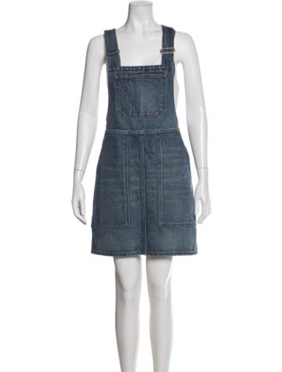 Pre-owned Celine 2025 Mini Dress In Blue