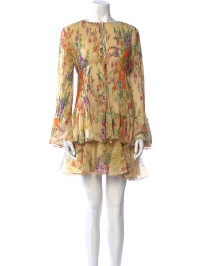 Pre-owned Celine 2025 Mini Dress In Yellow