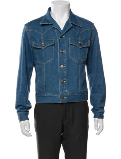 Pre-owned Celine 2025 Trucker Jacket In Blue
