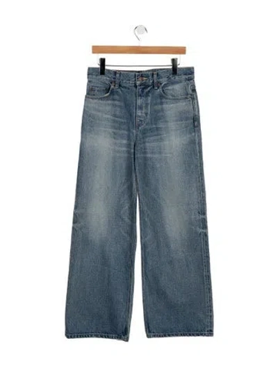 Pre-owned Celine 2025 Wide Leg Jeans W/ Tags In Blue