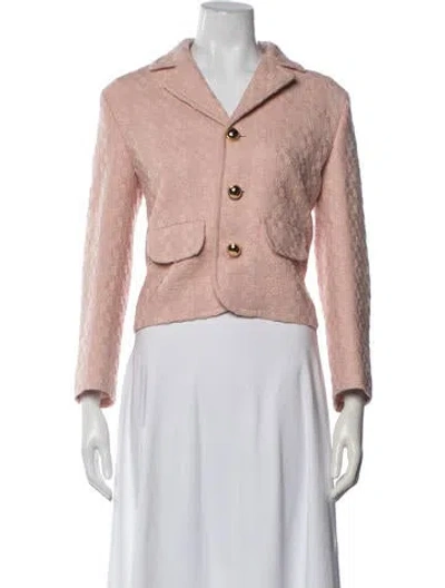 Pre-owned Celine 2025 Wool Blazer In Pink