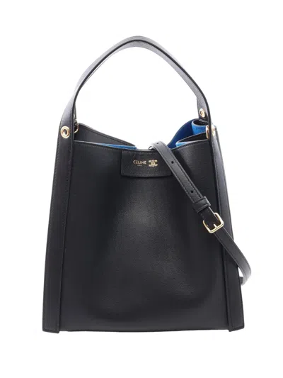 Pre-owned Celine 2026 Small Leather Cube Bag Satchel In Black
